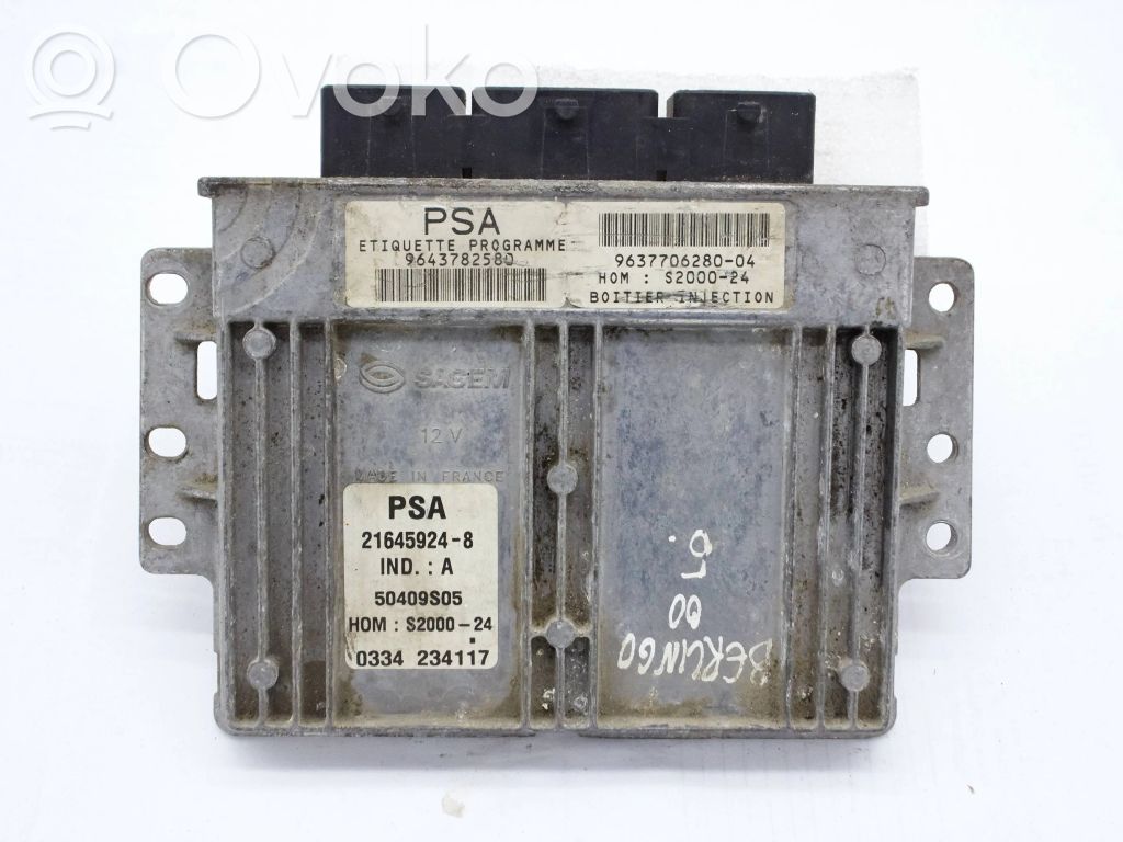 Peugeot Partner Engine control unit/module 
