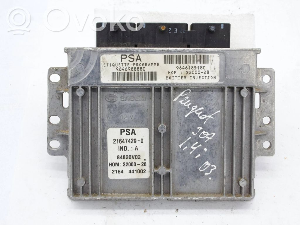 Peugeot 307 Engine control unit/module 