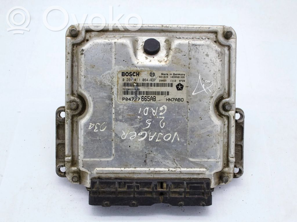 Engine control unit/module   P04727665AB,0281011064
