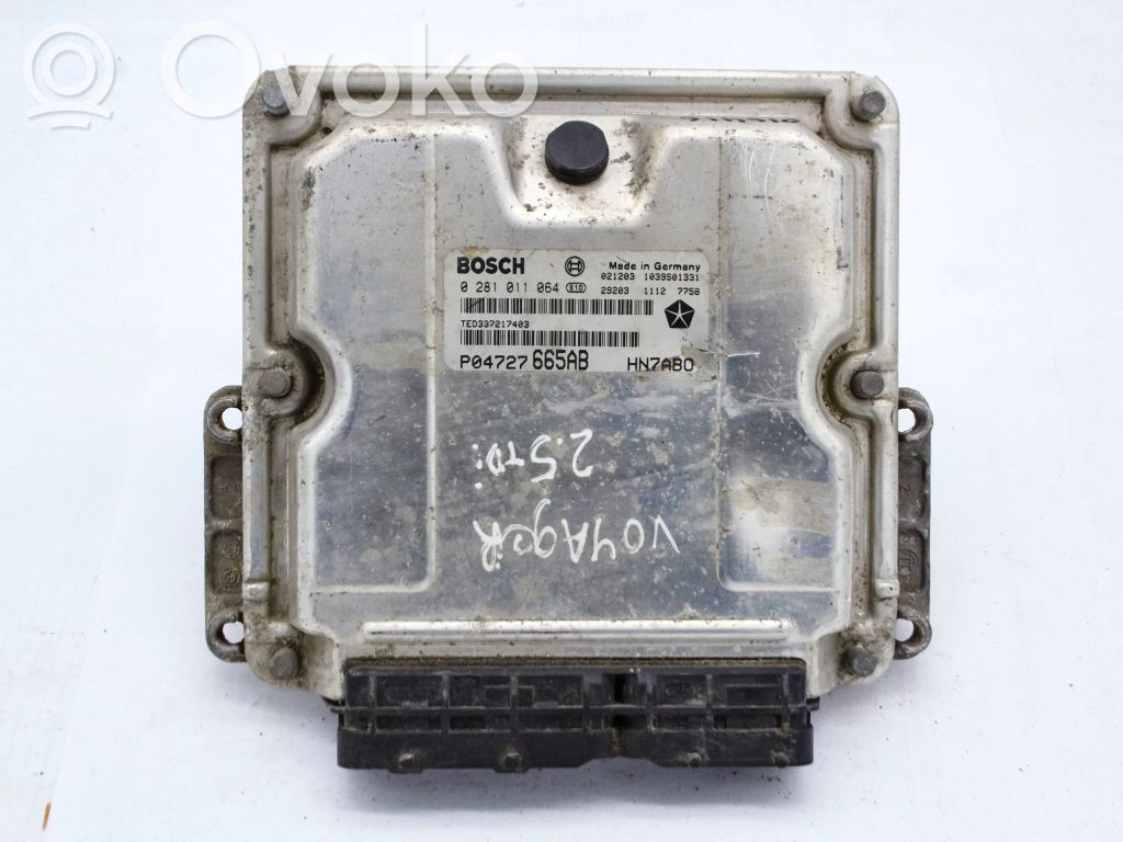 Engine control unit/module   P04727665AB,0281011064