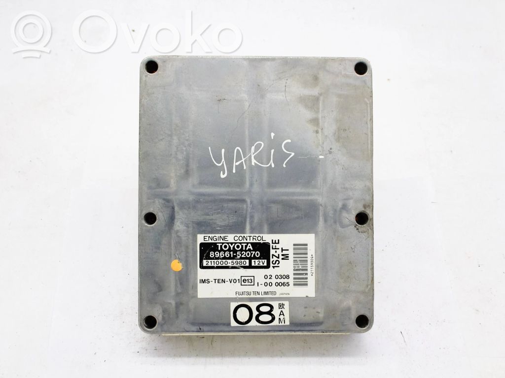 Toyota Yaris Engine control unit/module 