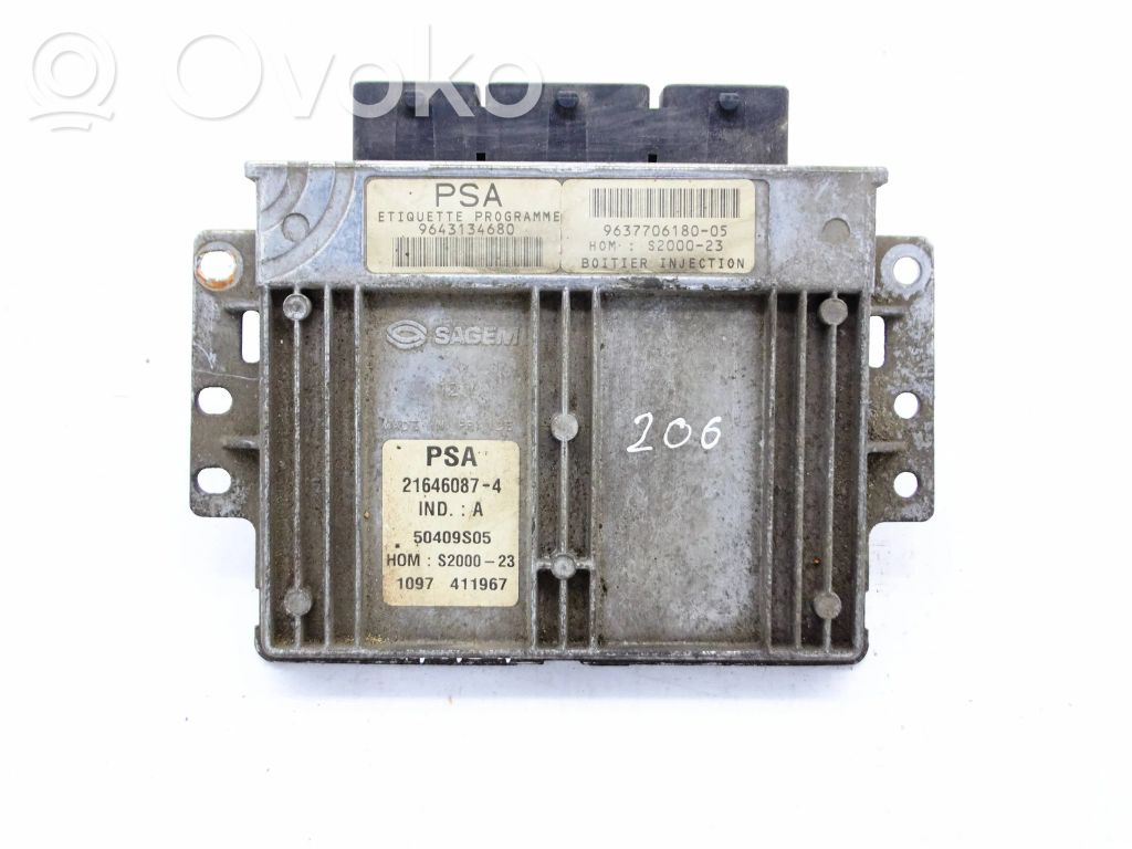 Peugeot 206 Engine control unit/module 