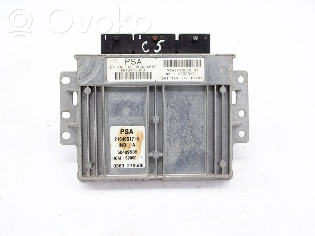 Citroen C5 Engine control unit/module 