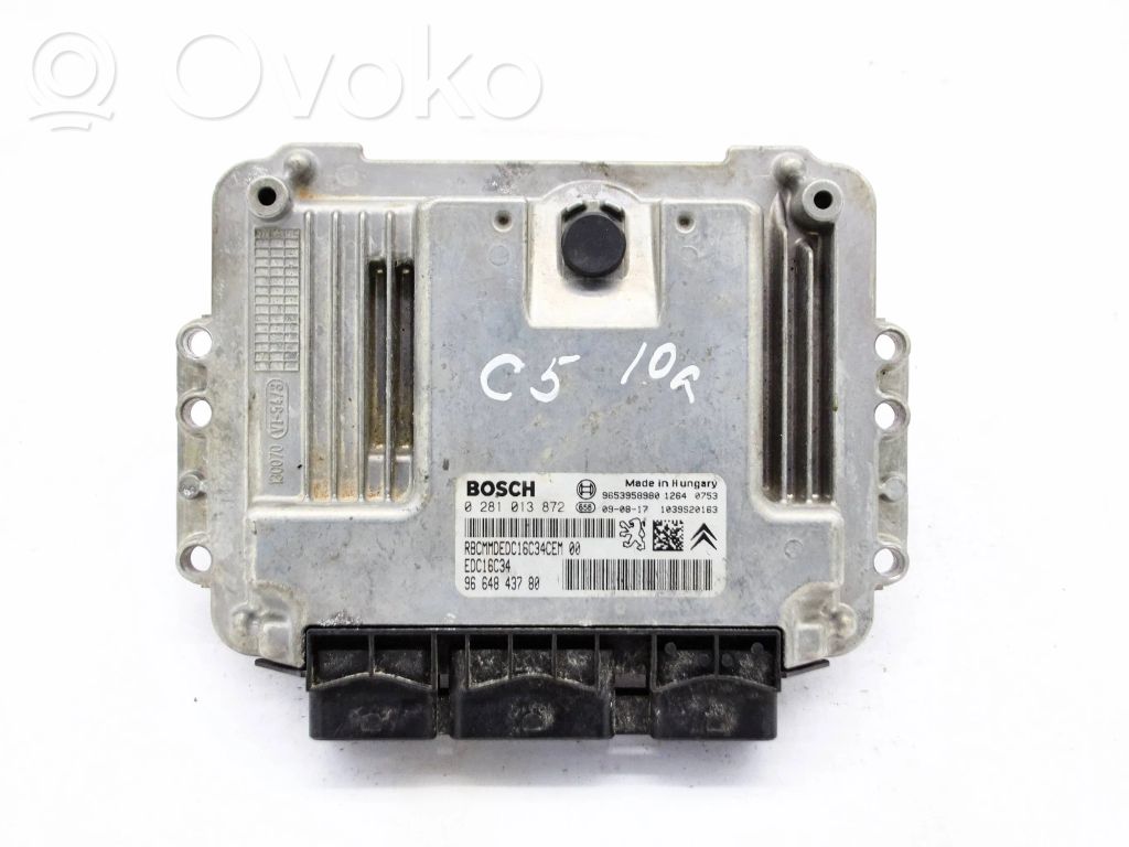 Engine control unit/module   9664843780,6653958980,0281013872