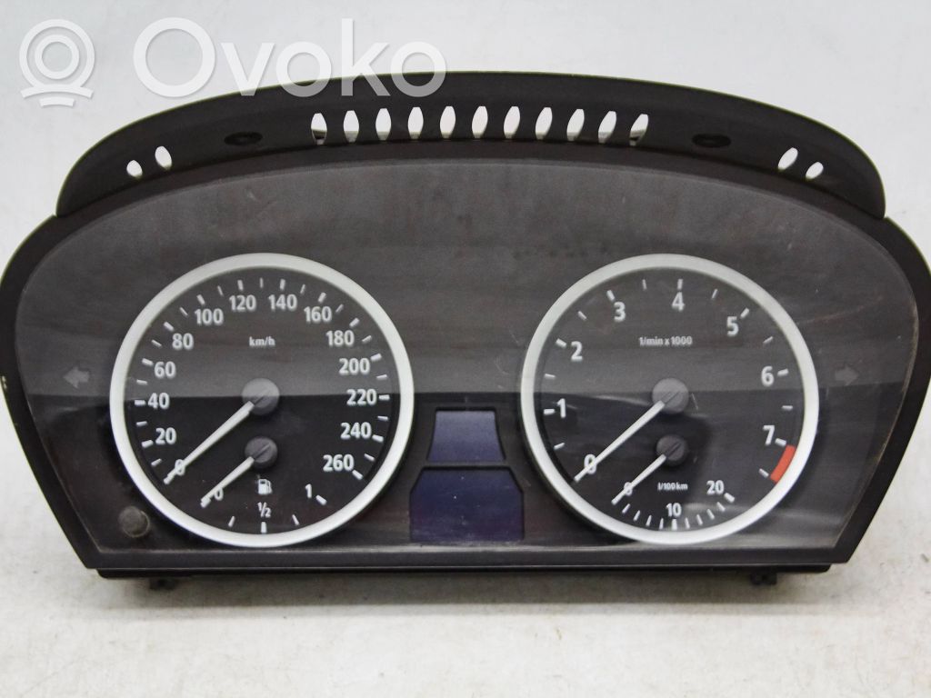 BMW 5 E60 E61 Spidometrs (instrumentu panelī) 