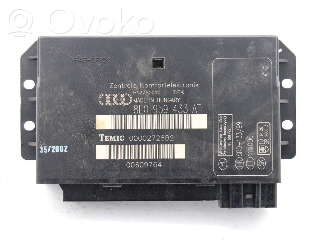 Audi A4 S4 B6 8E 8H Module confort 