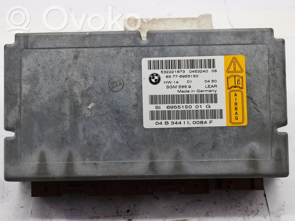BMW 7 E65 E66 Oro pagalvių valdymo blokas 