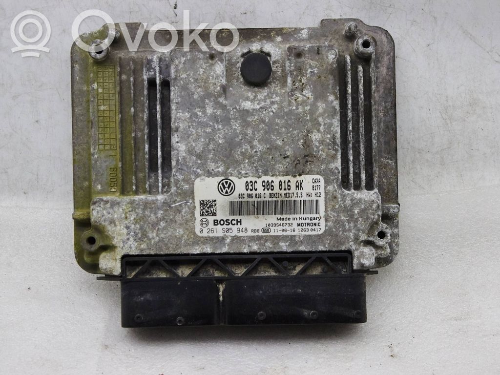 Engine control unit/module   03C906016AK,0261S05948
