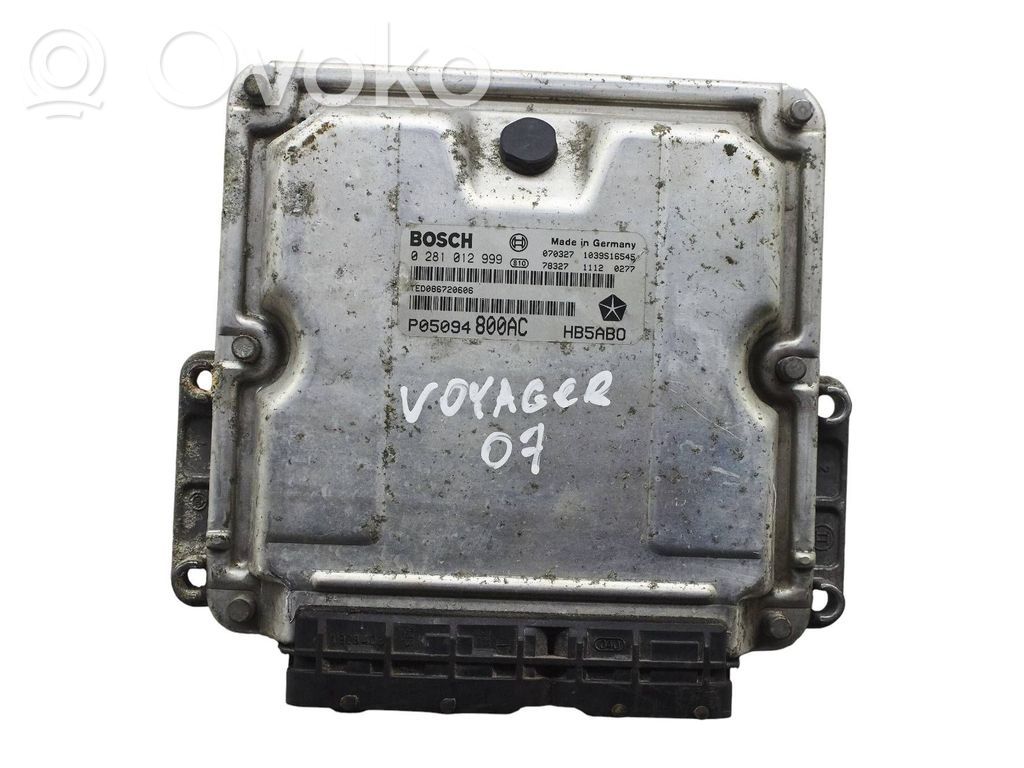 Engine control unit/module   P05094800AC,0281012999