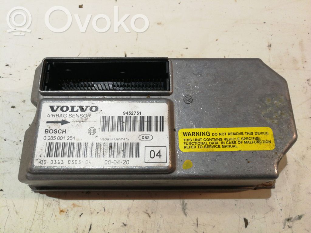 Airbag control unit/module   9452751,0285001254