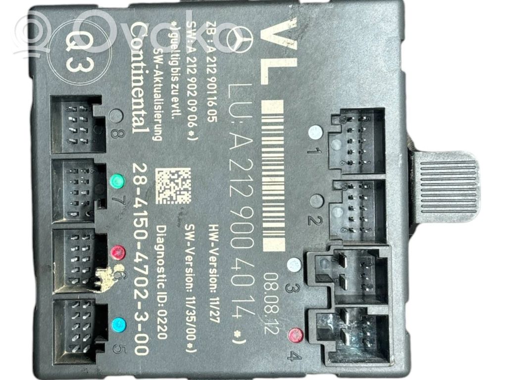 Mercedes-Benz C W204 Door control unit/module 