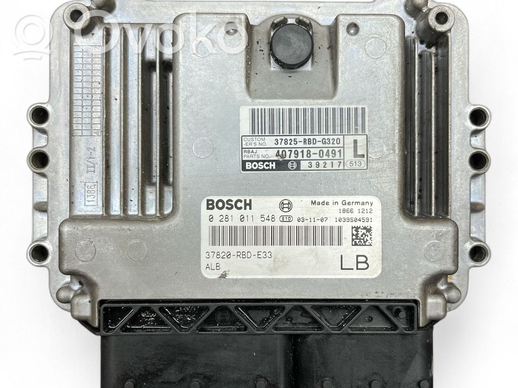 Engine control unit/module   37825RBDG320,4079180491