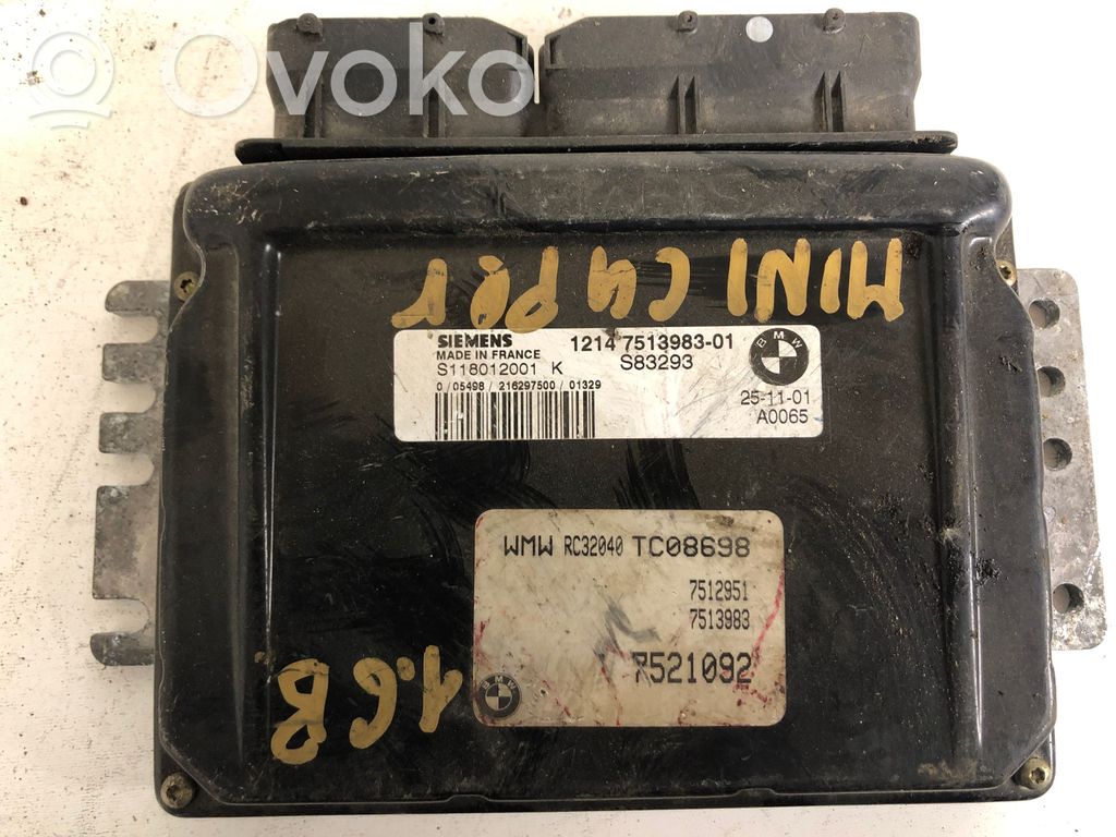 Mini One - Cooper R50 - 53 Engine control unit/module 