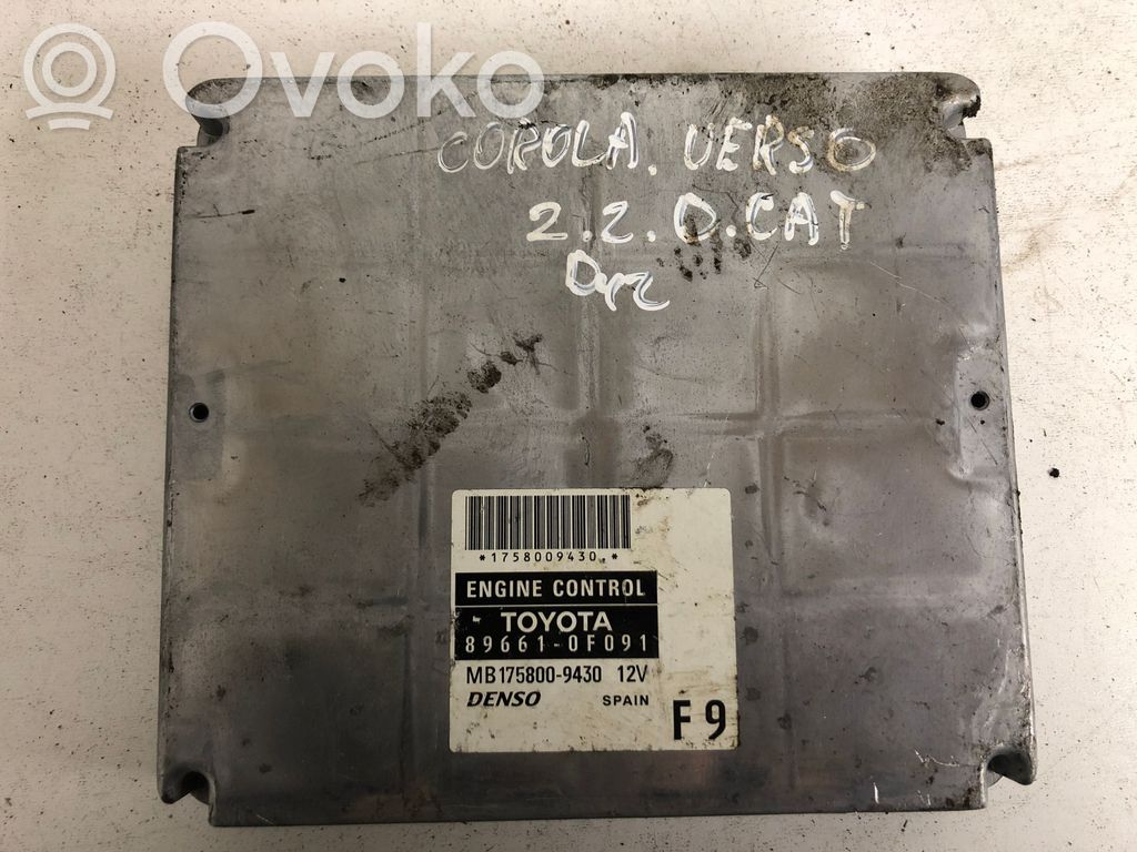 Engine control unit/module   896610F091,MB1758009430
