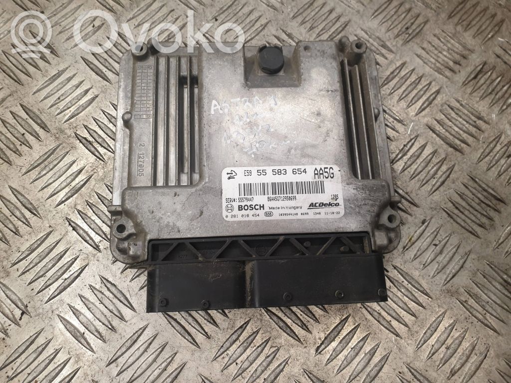 Engine control unit/module   E595583654,86AA5G712950699,0281018454