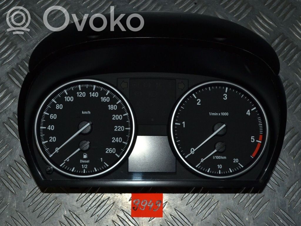BMW 3 E90 E91 Speedometer (instrument cluster) 