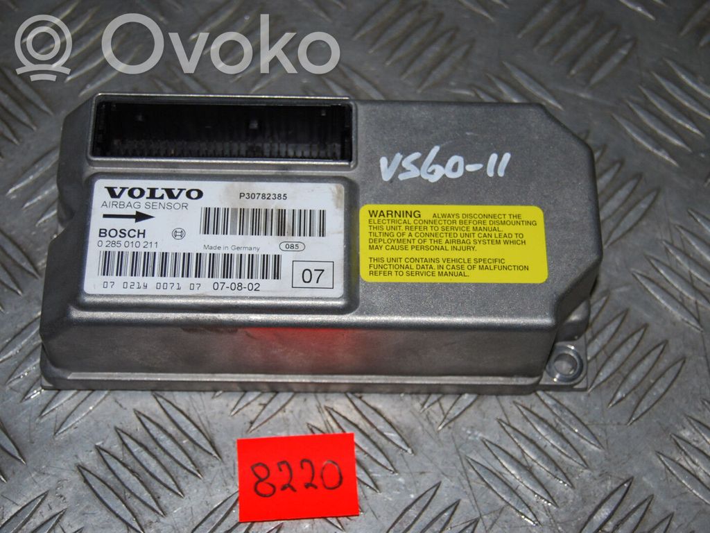 Volvo S60 Airbag control unit/module 