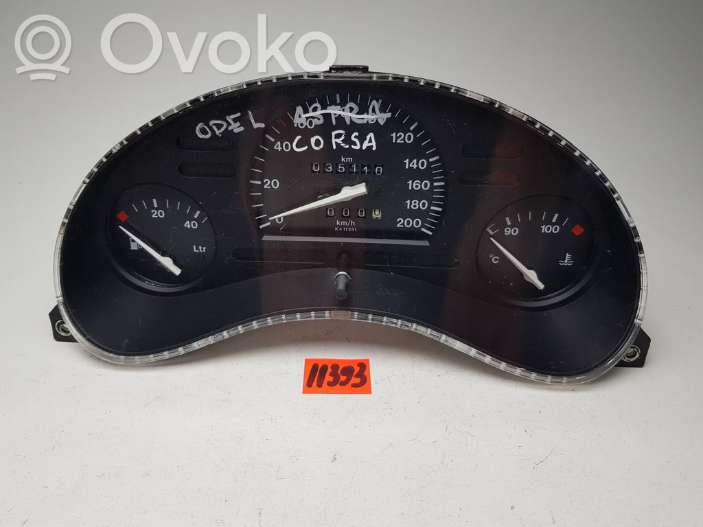 Opel Corsa B Speedometer (instrument cluster) 