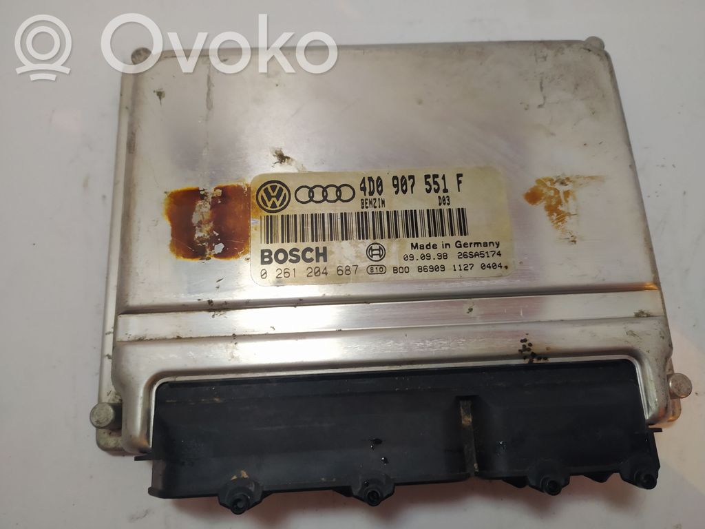 Engine control unit/module   0261204687,4D0907551F