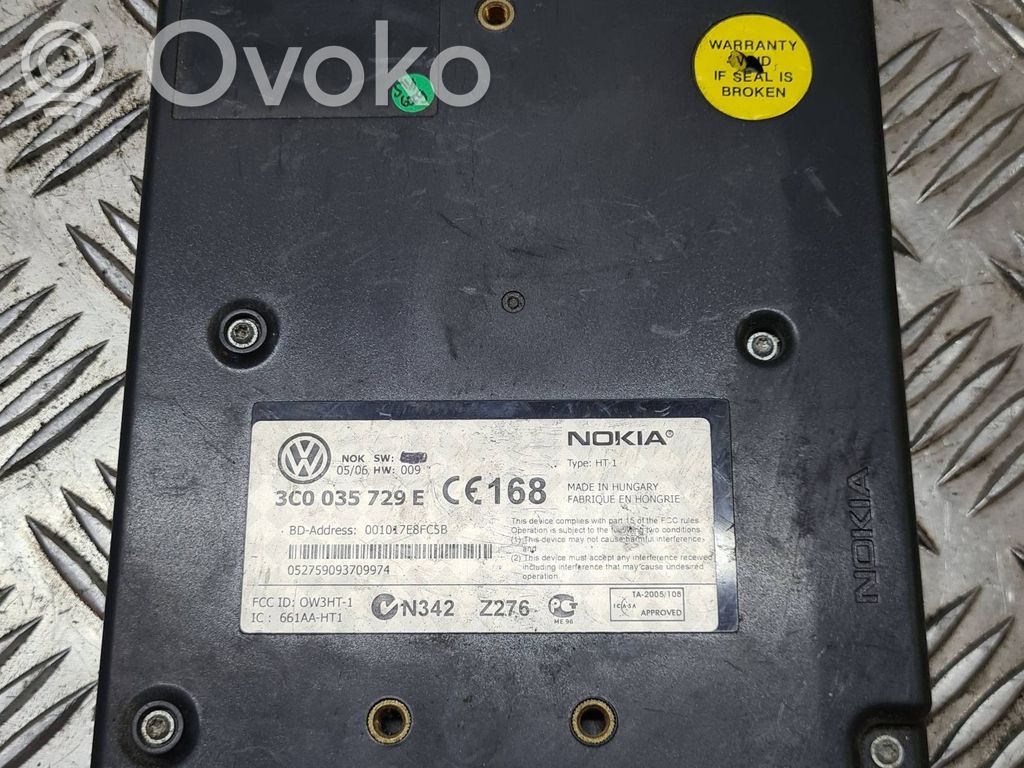 Volkswagen PASSAT B6 Bluetooth control unit module 