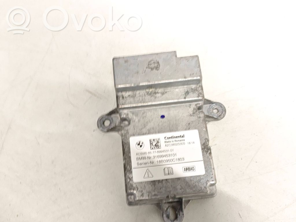 BMW 5 G30 G31 G38 Sterownik / Moduł Airbag 