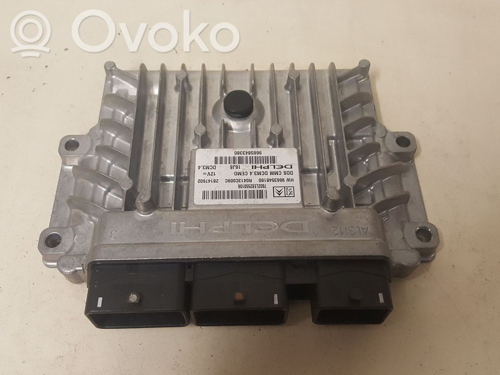 Engine control unit/module   9665843380,HW9663548180,R0413C009C,28147602,DDSCMMCEM016J8DCM34