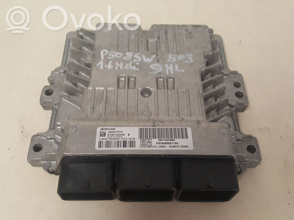 Engine control unit/module   9801622880,S180123008B,S180123008,SID807EVO