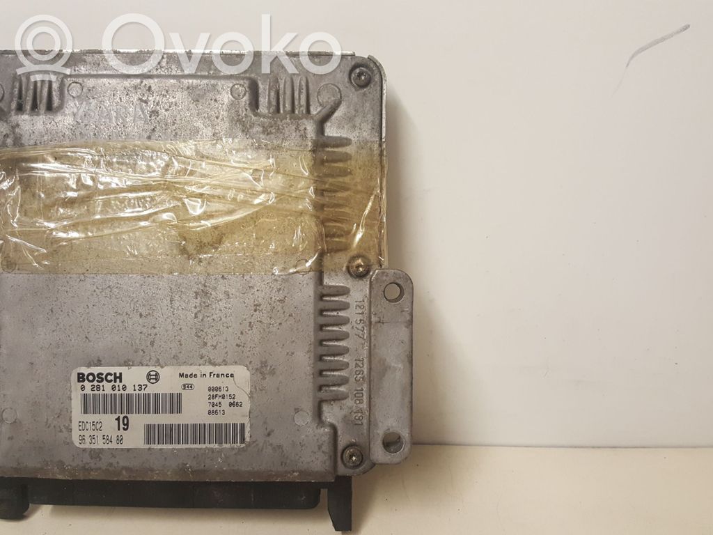 Engine control unit/module   9635158480,0281010137,EDC15C219,EDC15C2