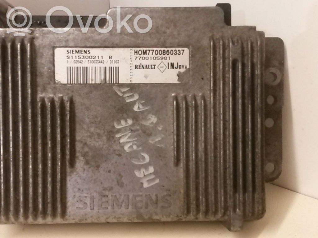 Renault Megane I Engine control unit/module 