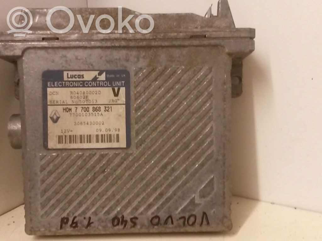 Engine control unit/module   7700868321,7700103515A,R04080002D,80602F