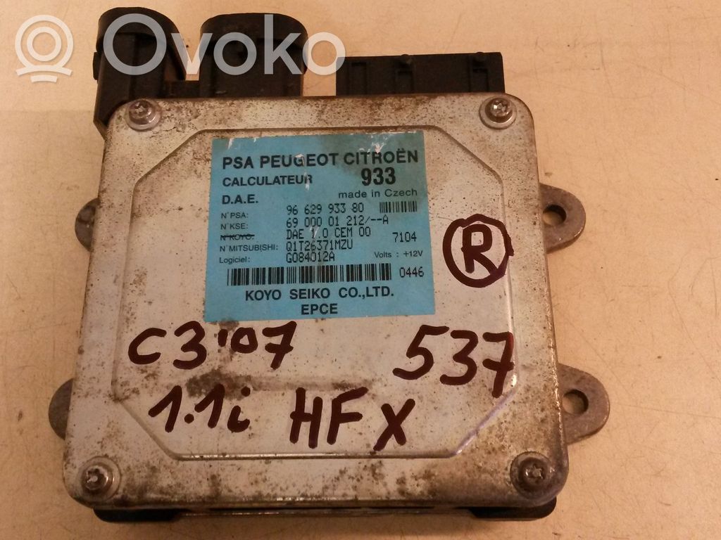Power steering control unit/module   9662993380,6900001212,Q1T26371MZU