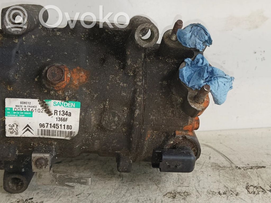 Peugeot 508 Kompresor / Sprężarka klimatyzacji A/C 