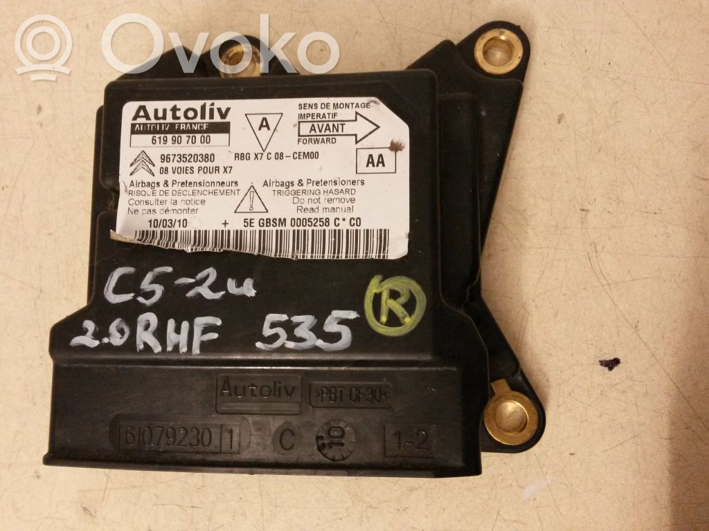 Citroen C5 Airbag control unit/module 