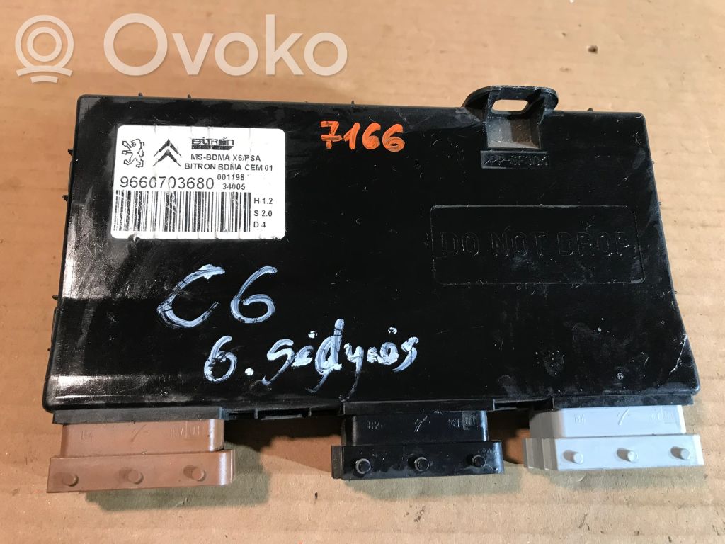 Citroen C6 Seat control module 