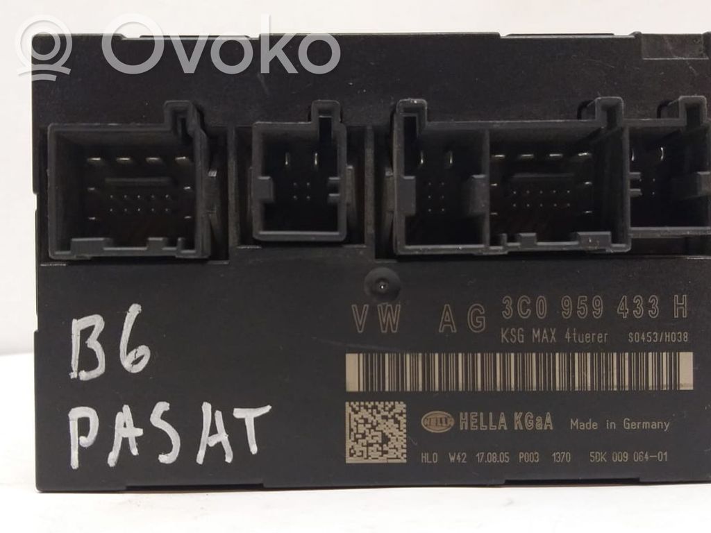 Volkswagen PASSAT B6 Mukavuusmoduuli 