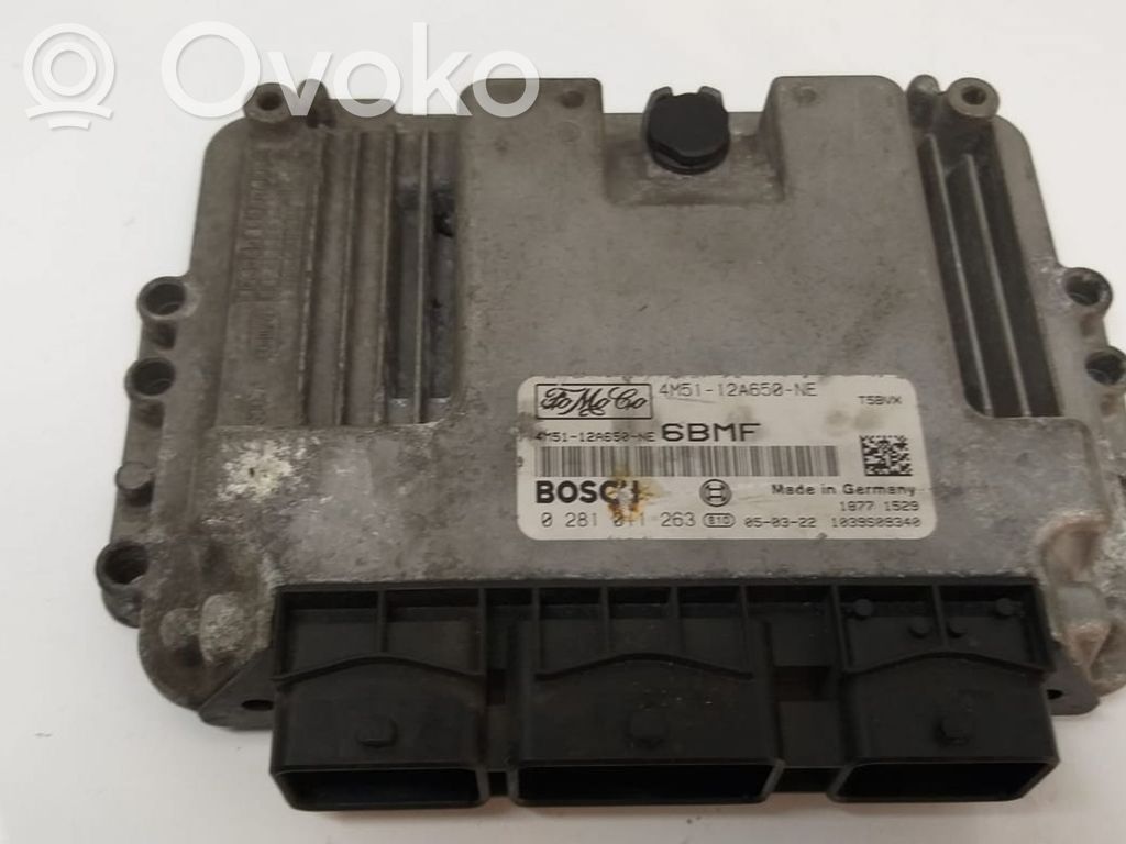 Unidad de control/módulo del motor   0281011263,4M5112A650NE,4M5112A650NE