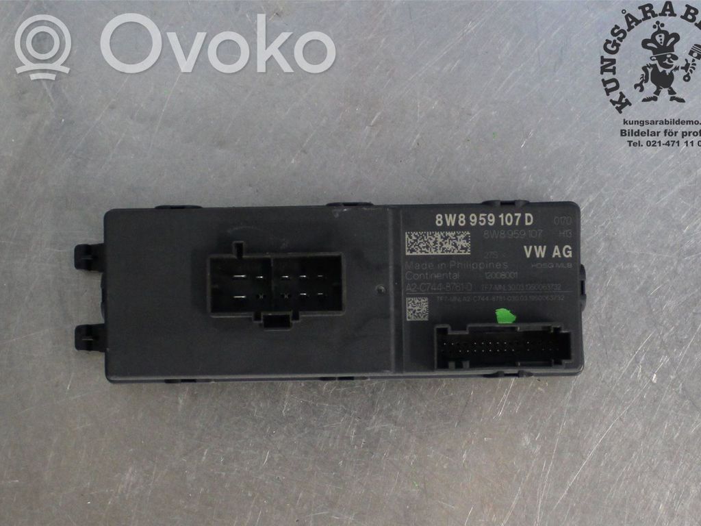 Tailgate/trunk control unit/module   PAB959107,8W8959107D,8W8959107D