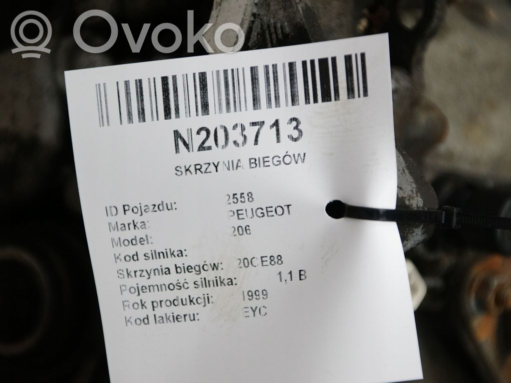 Peugeot 206 Manual 5 speed gearbox 