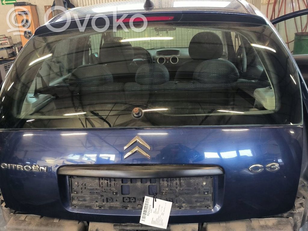 Citroen C3 Aizmugurējais pārsegs (bagāžnieks) 