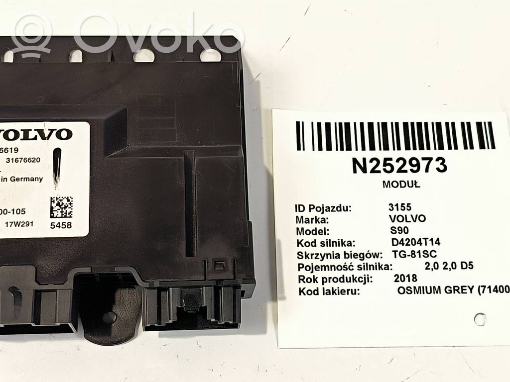 Volvo S90, V90 Central body control module 