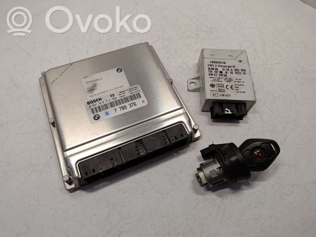 BMW 5 E39 Engine ECU kit and lock set 