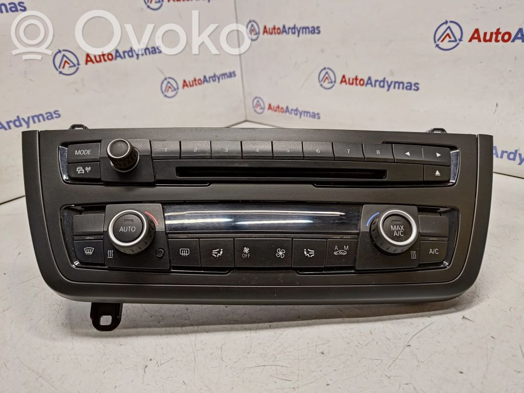 BMW 3 F30 F35 F31 Gaisa kondicioniera / klimata kontroles / salona apsildes vadības bloks (salonā) 