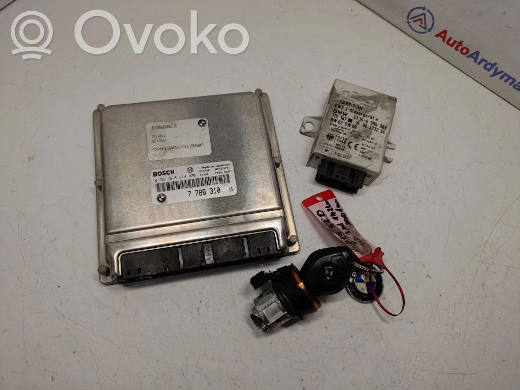 BMW 5 E39 Engine ECU kit and lock set 
