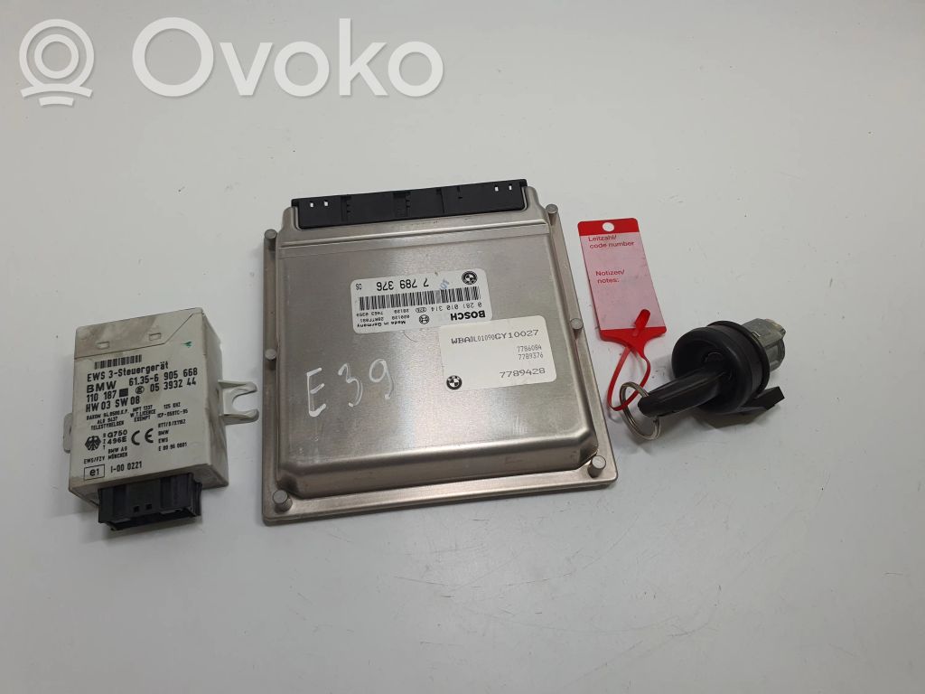 BMW 5 E39 Engine ECU kit and lock set 