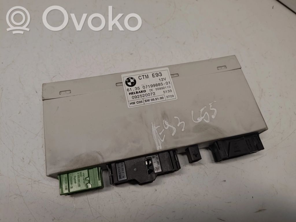 BMW 3 E92 E93 Pakeliamo stogo valdymo modulis 