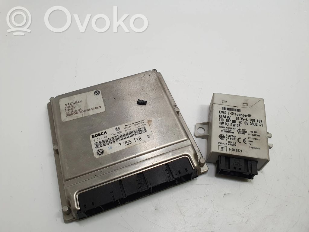 BMW 5 E39 Engine ECU kit and lock set 