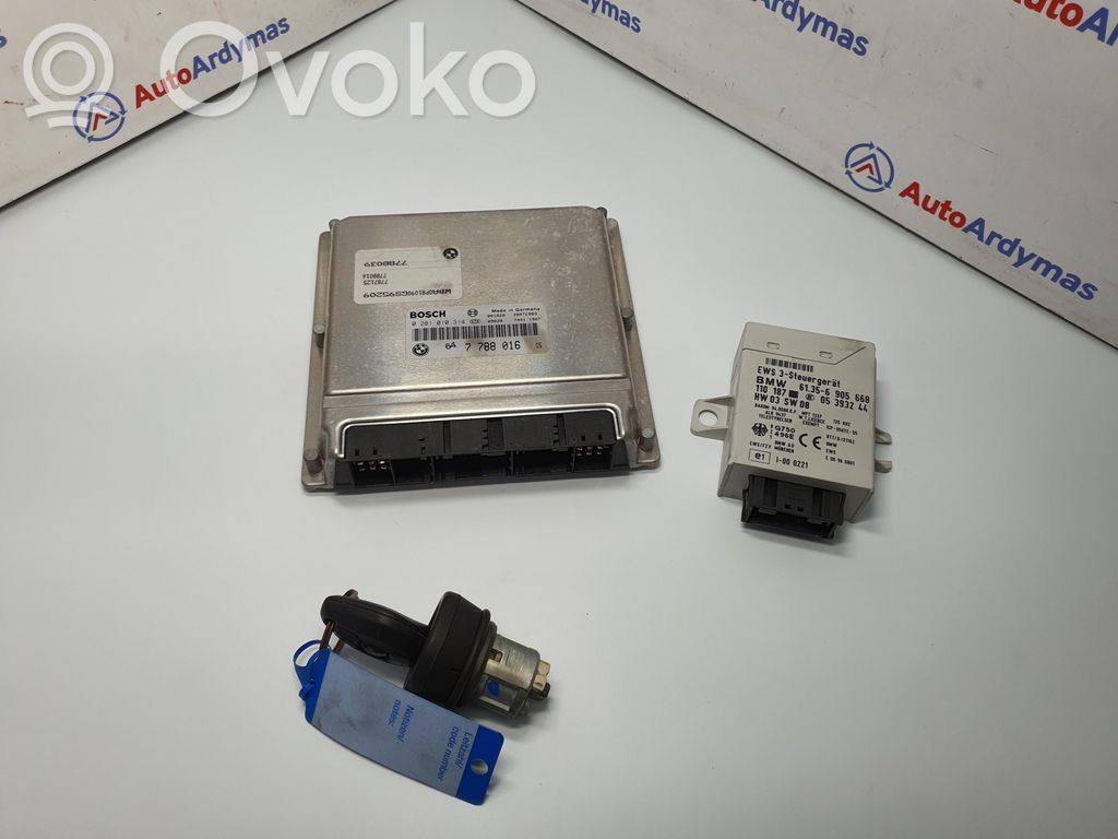 BMW 5 E39 Engine ECU kit and lock set 