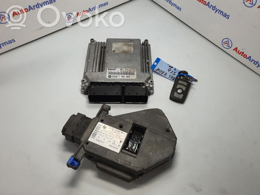 BMW 7 E65 E66 Engine ECU kit and lock set 