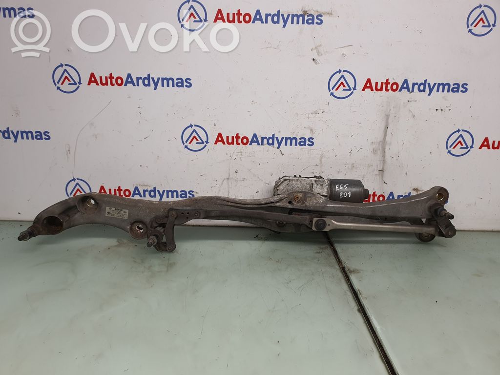 BMW 7 E65 E66 Wischergestänge Wischermotor vorne 