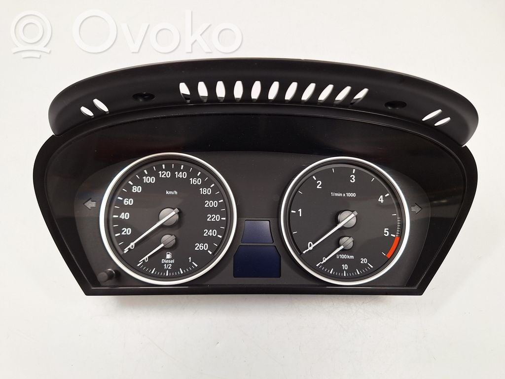 BMW 5 E60 E61 Spidometrs (instrumentu panelī) 